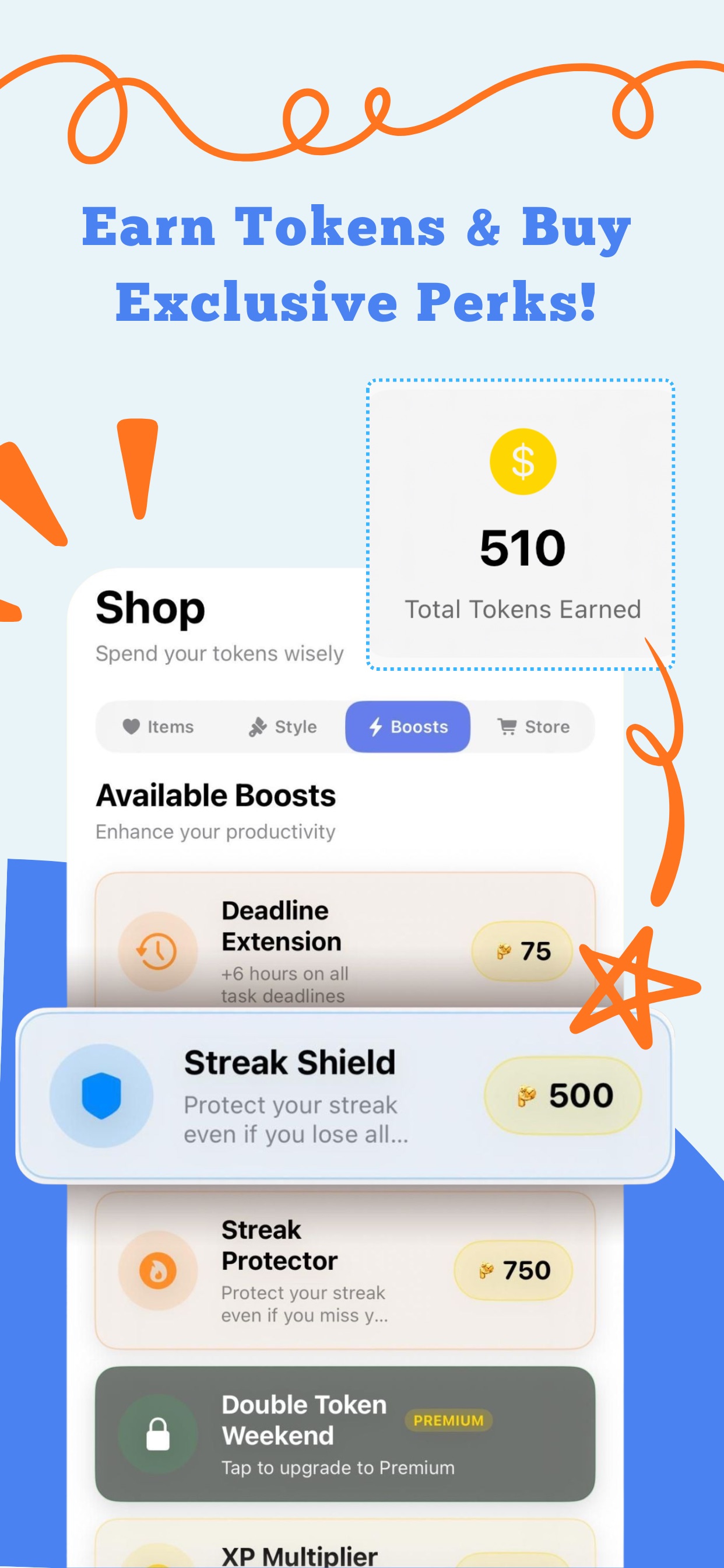 Earn Tokens and Buy Exclusive Perks